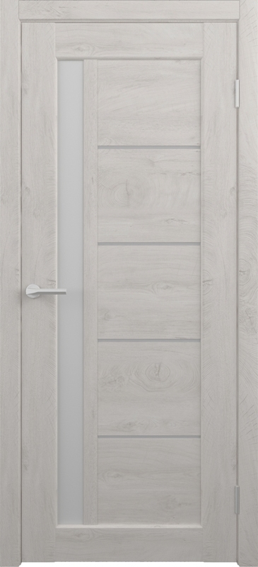 Дверь межкомнатная Альберо (Фрегат) Альянс Мехико, цвет снежный дуб, CPL, стекло мателюкс