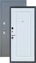 Теплая дверь входная FLY DOORS Аркан С6, 2 замка, 1,2 мм металл, (графит букле+велюто бианко)