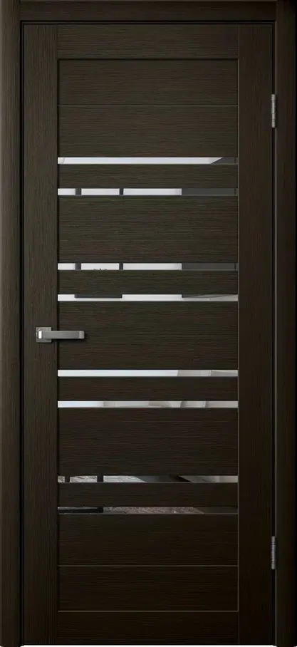 Дверь межкомнатная Ла Стелла 282, цвет мокко дуб, экошпон, зеркало