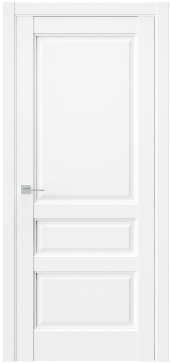 Дверь межкомнатная ВестСтайл SNR5, цвет эмлэер белый, экошпон, глухая