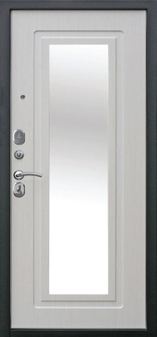 Дверь входная Феррони Царское Зеркало, 2 замка, 1,2 мм металл, (серебро антик+белый ясень) #3