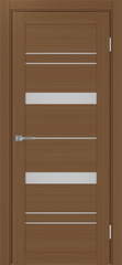 Дверь межкомнатная Оптима Порте Турин 562.12, цвет орех, экошпон, стекло мателюкс